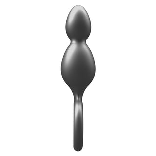 ToyJoy Buttocks The Plugger 2 Balls Metallic Silicone Plug by Toy Joy Sex Toys – Discreet Sex Toys & Erotic Games from My Devilish Desires