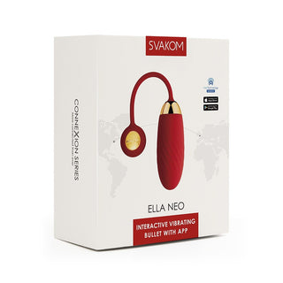 Svakom Ella Neo Red App Controlled Vibrating Bullet