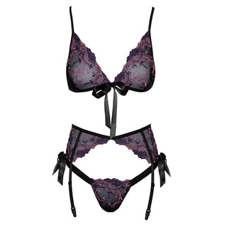 Kissable Embroidered Floral Bra Set by Kissable – Discreet Lingerie from My Devilish Desires