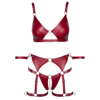 Cottelli Red Crotchless Bondage Set by Cottelli Collection – Discreet Lingerie from My Devilish Desires