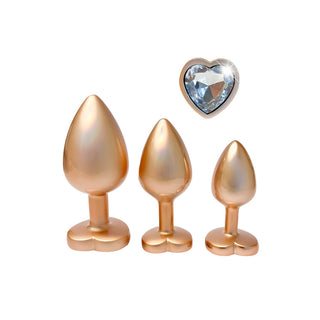 Gleaming Love Pearl Gold Butt Plug Set by Dream Toys – Discreet Sex Toys & Erotic Games from My Devilish Desires