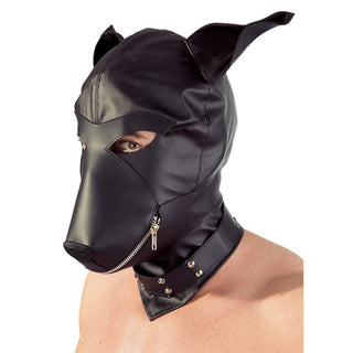 Imitation Faux Leather Dog Mask