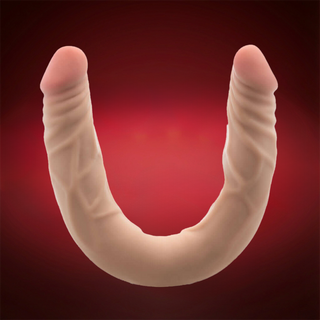 Dr. Skin Plus Posable Double Dong 14" – Flexible Double Ended Dildo