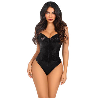 Leg Avenue Sequin Bodysuit by My Devilish Desires – Discreet Bodysuits from My Devilish Desires