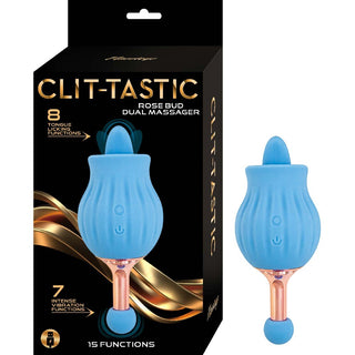ClitTastic Rose Bud Dual Massager Rechargeable by Nasswalk Toys – Discreet Sex Toys & Erotic Games from My Devilish Desires