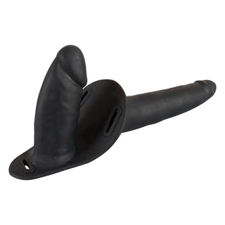 Black Double Dildo Strap-On Double Penetration