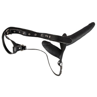 Black Double Dildo Strap-On Double Penetration