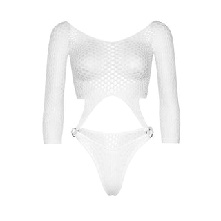 Leg Avenue White Net Bodysuit UK 6–12