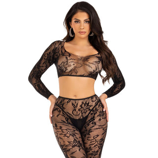 Leg Avenue Crop Top and Footless Tights UK 6 to 12 by Leg Avenue Lingerie – Discreet Lingerie from My Devilish Desires