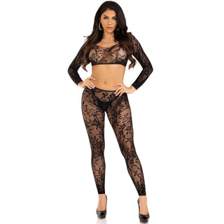 Leg Avenue Crop Top and Footless Tights UK 6 to 12 by Leg Avenue Lingerie – Discreet Lingerie from My Devilish Desires