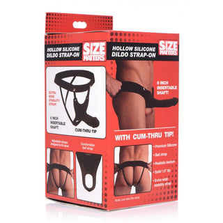 Size Matters Hollow Silicone Strap-On Dildo