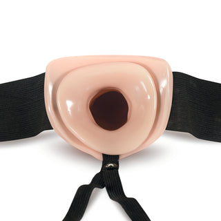 Dr. Skin Hollow Strap On 7 Inch Vanilla by Blush Novelties – Discreet Sex Toys & Erotic Games from My Devilish Desires