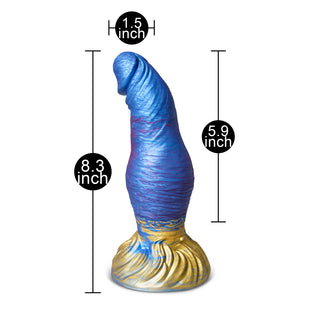 Alien Dildo – Blue Silicone Fantasy Dildo with Suction Cup