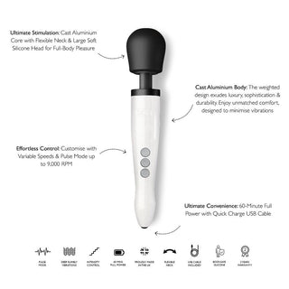 Doxy Die Cast Wand Rechargeable Star Dust by Doxy Wand Massagers – Discreet Sex Toys & Erotic Games from My Devilish Desires