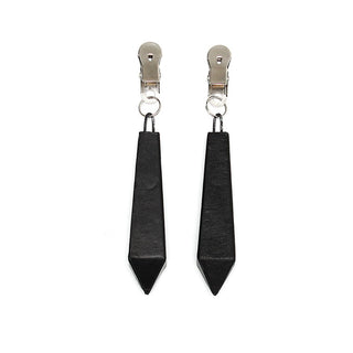 Long Nipple Clamps with 250g Leather Weights