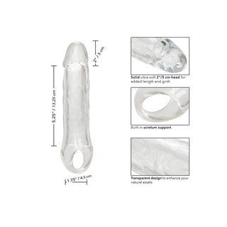 CalExotics Performance Maxx Clear Extension 7.5 Inches by California Exotic – Discreet Sex Toys & Erotic Games from My Devilish Desires