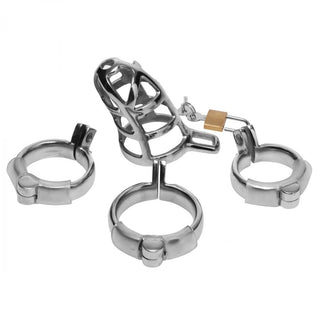 Master Series 3" Chrome Chastity Cock Cage