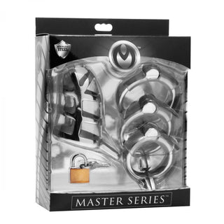Master Series 3" Chrome Chastity Cock Cage