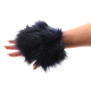 Sportsheets Cougar Spiked Sensory Glove – Faux Fur, Gold Spikes