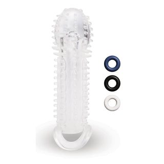Size Up Clear Textured 1.5 Inch Extender by Size Up – Discreet Sex Toys & Erotic Games from My Devilish Desires