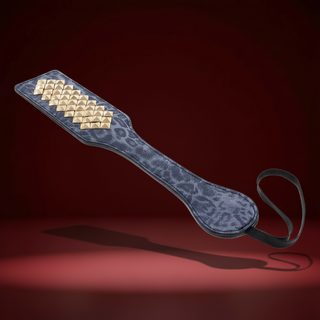 Sportsheets Cougar Faux Fur Flogger – Navy Sensual Impact Whip