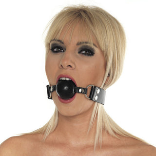 Silicone Ball Gag with Leather Strap