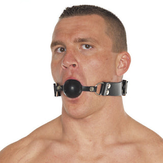 Silicone Ball Gag with Leather Strap