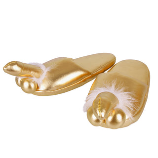 Golden Penis Slippers by You2Toys – Discreet Erotic Food & Edibles from My Devilish Desires