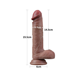Lovetoy Dual Layered Silicone Dildo 7.5 Inches by Lovetoy – Discreet Sex Toys & Erotic Games from My Devilish Desires