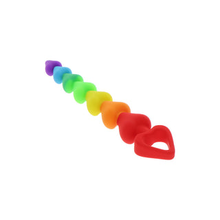 ToyJoy Rainbow Heart Anal Beads by Toy Joy Sex Toys – Discreet Sex Toys & Erotic Games from My Devilish Desires