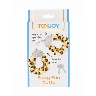 ToyJoy Furry Fun Wrist Cuffs Leopard by Toy Joy Sex Toys – Discreet Sex Toys & Erotic Games from My Devilish Desires
