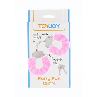 ToyJoy Furry Fun Wrist Cuffs Pink by Toy Joy Sex Toys – Discreet Sex Toys & Erotic Games from My Devilish Desires