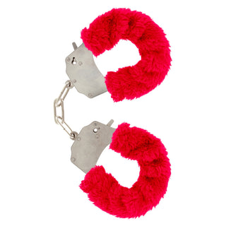 ToyJoy Furry Fun Wrist Cuffs Red by Toy Joy Sex Toys – Discreet Sex Toys & Erotic Games from My Devilish Desires