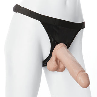 VacULock 8 Inch Realistic Cock With Ultra Harness by Doc Johnson – Discreet Sex Toys & Erotic Games from My Devilish Desires