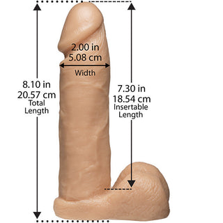 VacULock 8 Inch Realistic Cock With Ultra Harness by Doc Johnson – Discreet Sex Toys & Erotic Games from My Devilish Desires