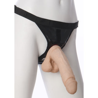 VacULock Ultraskyn 8 Inch Realistic Cock With Ultra Harness by Doc Johnson – Discreet Sex Toys & Erotic Games from My Devilish Desires