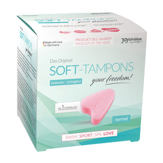 Stringless Original Soft Tampons Normal 3 Pieces by Joy Division – Discreet Tampons from My Devilish Desires