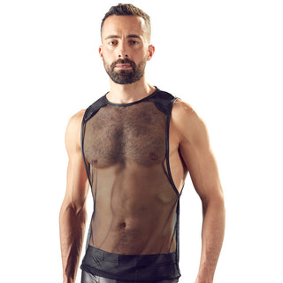 Svenjoyment Mens Black Net Shirt by Svenjoyment – Discreet Tank Tops from My Devilish Desires
