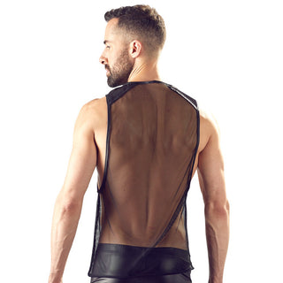 Svenjoyment Mens Black Net Shirt by Svenjoyment – Discreet Tank Tops from My Devilish Desires