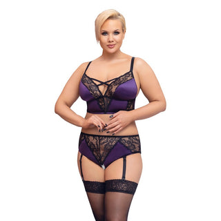 Cottelli Curves Bralette Suspender Set by Cottelli Collection – Discreet Erotic Clothing from My Devilish Desires