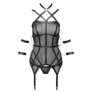 Cottelli Bondage Basque And String by Cottelli Collection – Discreet Erotic Clothing from My Devilish Desires