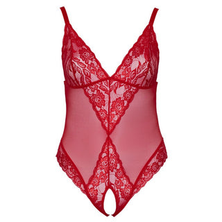 Cottelli Curves Crotchless Body Red by Cottelli Collection – Discreet Erotic Clothing from My Devilish Desires