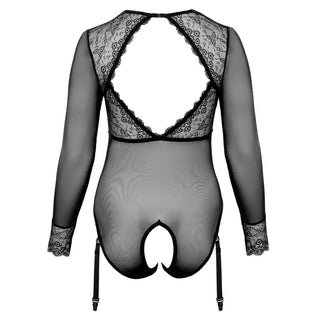 Cottelli Curves Long Sleeved Crotchless Body by Cottelli Collection – Discreet Erotic Clothing from My Devilish Desires