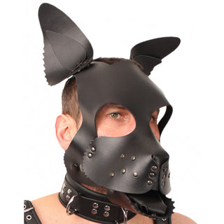 Red Leather Puppy Dog Mask by The Red – Discreet Masks from My Devilish Desires