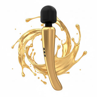 Dorcel Rechargeable Mega Wand Gold by Dorcel – Discreet Sex Toys & Erotic Games from My Devilish Desires