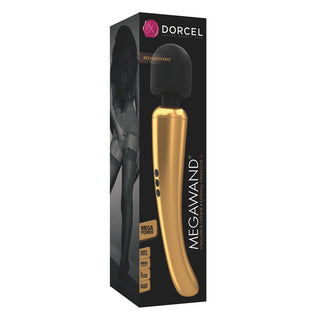 Dorcel Rechargeable Mega Wand Gold by Dorcel – Discreet Sex Toys & Erotic Games from My Devilish Desires