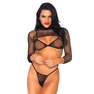 Leg Avenue Net Top, Thong And Bra UK 814 by My Devilish Desires – Discreet Lingerie from My Devilish Desires