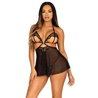 Leg Avenue Open Cup Babydoll And Panty by Leg Avenue Lingerie – Discreet Lingerie from My Devilish Desires