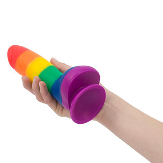 Addiction Justin 8 Inch Rainbow Dildo by BMS Enterprises – Discreet Sex Toys from My Devilish Desires