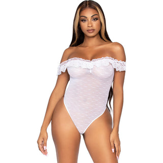 Leg Avenue Off the Shoulder Teddy UK 8 to 14 by Leg Avenue Lingerie – Discreet Bodysuits from My Devilish Desires